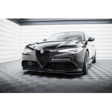 Maxton Design spoiler pod přední nárazník ver.1 pro Alfa Romeo Giulia Veloce, černý lesklý plast ABS