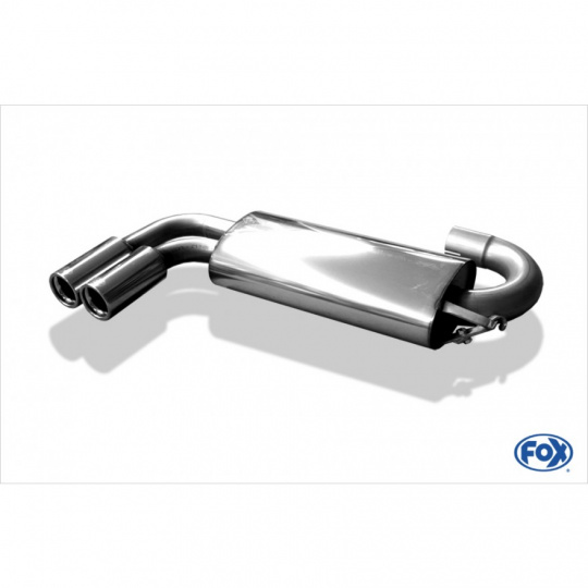 Fox Sportauspuff koncový tlumič výfuku s koncovkou 2x76 Typ 13 pro Audi 80 89 s motorem 1.8, 2.0, 2.2, 2.2 S2, 2.3, 2.6, 2.8