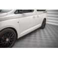 Maxton Design difuzory pod boční prahy pro Volkswagen Caddy Mk5, černý lesklý plast ABS