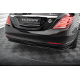 Maxton Design středový spoiler pod zadní nárazník ver.2 pro Mercedes třída S W222 Standard, černý lesklý plast ABS