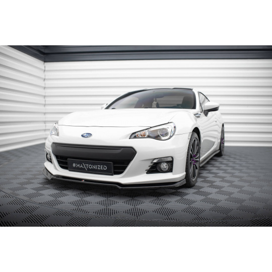 Maxton Design spoiler pod přední nárazník ver.2 pro Subaru BRZ Mk1, černý lesklý plast ABS
