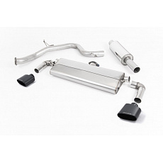 Milltek Sport homologovaný výfuk cat-back s rezonátorem pro Seat Leon Cupra 290 3/5-dvéř. Hatch (s GPF/OPF) 2019-2020, Černé oválné koncovky