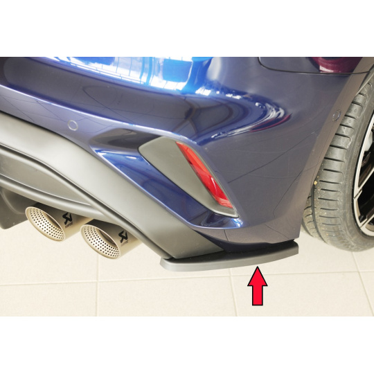 Rieger spoiler pod zadní nárazník na pravé straně pro Audi A3 GY 5-dvéř. (sportback) r.v. 06/24-, plast ABS bez povrchové úpravy