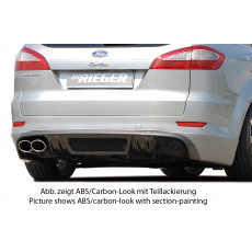 Rieger spoiler pod zadní nárazník SG-Design pro Ford Mondeo BA7 combi před faceliftem r.v. 03/07-09/10, plast ABS s povrchovou úpravou Carbon-Look, pro vozy s dvojitou koncovkou vlevo Rieger spoiler pod zadní nárazník SG-Design pro Ford Mondeo BA7 combi před faceliftem r.v. 03/07-09/10, plast ABS s povrchovou úpravou Carbon-Look, pro vozy s dvojitou koncovkou vlevo