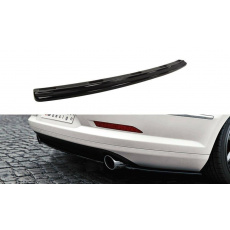 Maxton Design středový spoiler zadního nárazníku bez žebrování pro Volkswagen CC, černý lesklý plast ABS