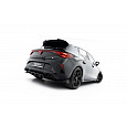 Maxton Design spoiler pod zadní nárazník s žebrováním v.1 pro Cupra Leon Mk1 Facelift, černý lesklý plast ABS