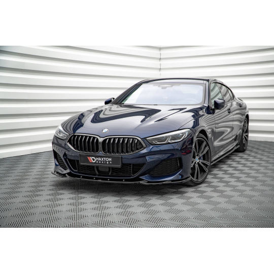 Maxton Design spoiler pod přední nárazník ver.4 pro BMW řada 8 Gran Coupe/G16, černý lesklý plast ABS