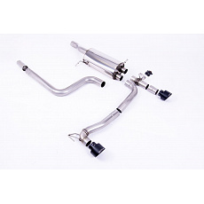 Milltek Sport homologovaný výfuk cat-back GPF Back Maxton Designs pro Ford Fiesta Mk8/Mk8.5 ST 1.5 EcoBoost 200PS (Post Sept 2020 Models Only) 2020-2024, Dual Outlet Black GT-100 Trims