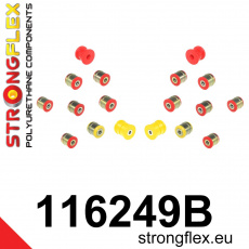 116249B: Strongflex Sada silentbloků zadního zavěšení 116249B: Strongflex Sada silentbloků zadního zavěšení