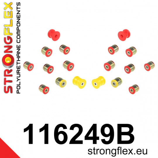 116249B: Strongflex Sada silentbloků zadního zavěšení