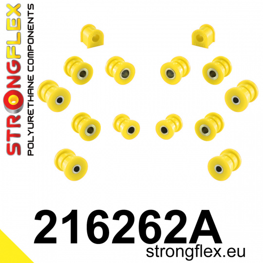 216262A: Strongflex Sada silentbloků zadního zavěšení varianta SPORT