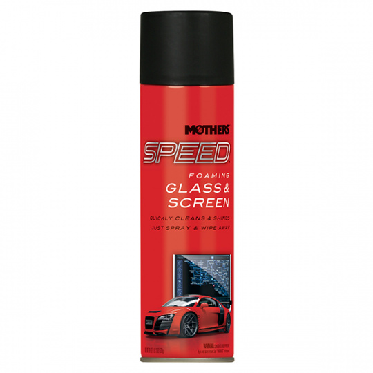 Mothers Speed Foaming Glass & Screen Cleaner - pěnový čistič skel, zrcadel a lesklých povrchů , sprej 562 ml