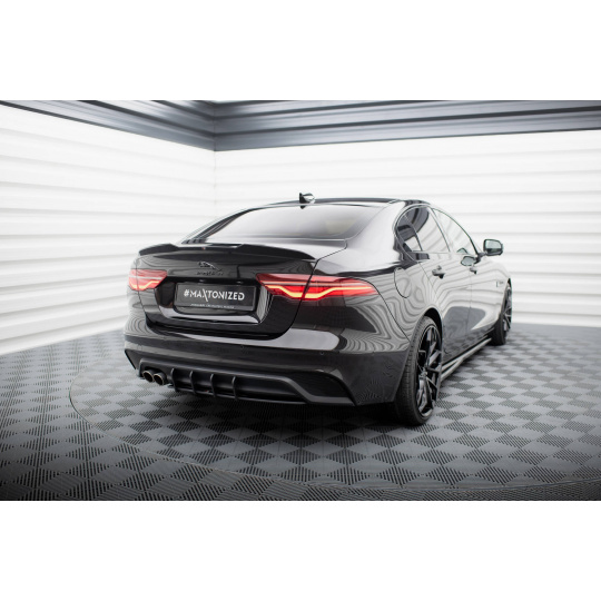 Maxton Design "Street Pro" difuzor zadního nárazníku pro Jaguar XE Mk1 Facelift, plast ABS bez povrchové úpravy