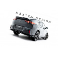 Maxton Design spoiler pod zadní nárazník s žebrováním pro BMW X2 U10, černý lesklý plast ABS, M-Pack