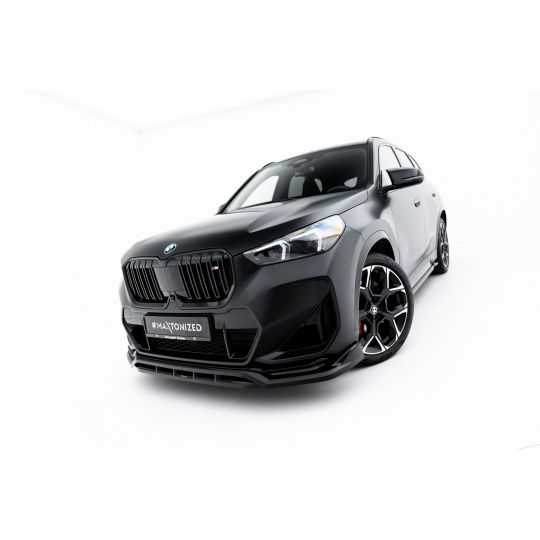 Maxton Design spoiler pod přední nárazník pro BMW X1 U11 M35i, černý lesklý plast ABS