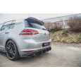Maxton Design "Racing durability" zadní difuzor ver.2 pro Volkswagen Golf GTI Mk7, plast ABS bez povrchové úpravy, s černou a červenou linkou