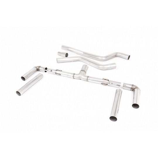 Milltek Sport výfukový systém OPF/GPF Back - Race (hlasitější) pro Ford Focus Mk4 ST 2.3l EcoBoost Estate/Wagon/Combi (s OPF/GPF) 2019-2024, typ koncovek: GT-115 titanové