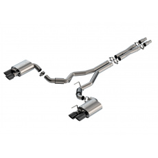 Borla Cat-Back výfukový systém "S-Type" pro Ford Mustang GT 5,0L V8, automat/manual, RWD 2-dvéř. r.v. 2024-, s Active Exhaust, typ koncovek: černé