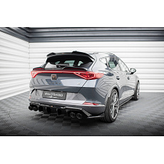 Maxton Design difuzor zadního nárazníku pro Cupra Formentor VZ Mk1, Mk1 Facelift, černý lesklý plast ABS, pasuje pouze na verze o výkonu 245 a 310 HP