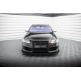 Maxton Design "Street Pro" spoiler pod přední nárazník s křidélky pro Audi RS6 C6, plast ABS bez povrchové úpravy, s červenou linkou