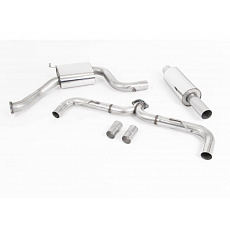 Milltek Sport výfukový systém cat-back Road+ s rezonátorem pro Volkswagen Golf MK7.5 GTi (bez Performance Pack, bez GPF) 2017-2018, typ koncovek: GT-100 leštěné