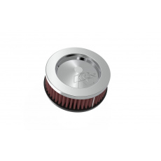 K&N univerzální kulatý filtr se vstupem 62 mm a výškou 51 mm, kovový vrchlík K&N univerzální kulatý filtr se vstupem 62 mm a výškou 51 mm, kovový vrchlík