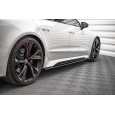 Maxton Design difuzory pod boční prahy pro Audi RS7 C8, černý lesklý plast ABS