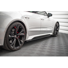 Maxton Design difuzory pod boční prahy pro Audi RS7 C8, černý lesklý plast ABS Maxton Design difuzory pod boční prahy pro Audi RS7 C8, černý lesklý plast ABS