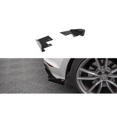 Maxton Design křidélka bočních difuzorů zad. nárazníku pro Volkswagen Golf R Mk7, černý lesklý plast ABS