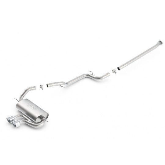 Borla Cat-Back výfukový systém "S-Type" pro Ford Focus ST 2,0l Turbo, s manuální převodovkou, FWD, 5-dvéř. Hatchback, r.v. od 13-18