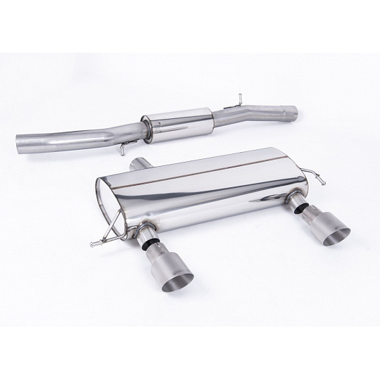 Milltek Sport výfukový systém cat-back 3" Race systém s rezonátorem (tišší) pro Audi TT 180 / 225 quattro Coupe/Roadster 1998-2006, typ koncovek: GT-100 titanové