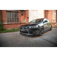 Maxton Design spoiler pod přední nárazník pro Mitsubishi Lancer Mk8, černý lesklý plast ABS