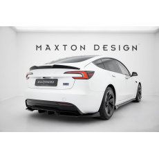 Maxton Design spoiler pod zadní nárazník s žebrováním v.1 pro Tesla Model 3 Mk1 Project Highland Facelift, černý lesklý plast ABS, Performance Maxton Design spoiler pod zadní nárazník s žebrováním v.1 pro Tesla Model 3 Mk1 Project Highland Facelift, černý lesklý plast ABS, Performance