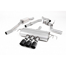 Milltek Sport výfukový systém cat-back s rezonátorem Road+ pro Honda Civic Type R FK8 2.0 i-VTEC (s OPF/GPF nebo bez OPF/GPF) 2017-2022, JET-100 karbonové koncovky