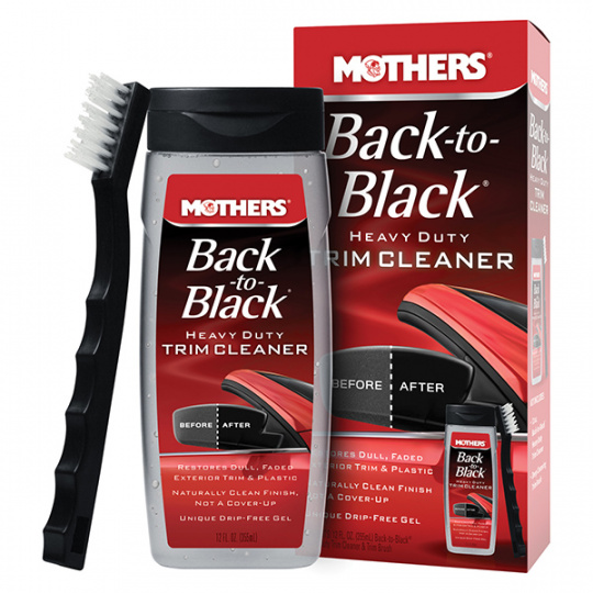 Mothers Back-to-Black Heavy Duty Trim Cleaner Kit - nejúčinnější čistič plastů, 355 ml