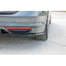 Maxton Design boční difuzory pod zadní nárazník pro Volkswagen Passat Mk8 (B8), černý lesklý plast ABS, R-Line