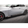 Maxton Design "Street Pro" difuzory pod boční prahy s křidélky pro BMW řada 2 G42 M240i, G42 M-Pack, plast ABS bez povrchové úpravy, s červenou linkou