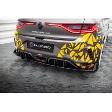 Maxton Design "Street Pro" difuzor zadního nárazníku pro Renault Megane RS Mk4, plast ABS bez povrchové úpravy