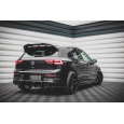 Maxton Design "Street Pro" difuzor zadního nárazníku pro Volkswagen Golf R Mk8, plast ABS bez povrchové úpravy, s černou a červenou linkou
