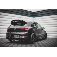 Maxton Design "Street Pro" difuzor zadního nárazníku pro Volkswagen Golf R Mk8, plast ABS bez povrchové úpravy, s černou a červenou linkou