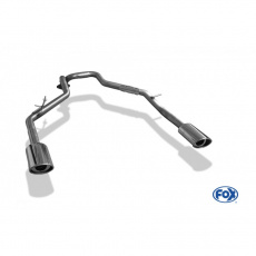 Fox Sportauspuff koncové vedení výfuku s koncovkou 115x85 Typ 33 na obou stranách pro Kia Sorento  s motorem 2.4, 2.5 CRDi, 3.5