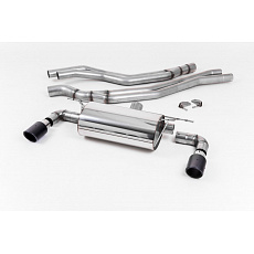 Milltek Sport výfukový systém cat-back s rezonátorem pro BMW řada 1 M140i 3/5-dvéř. (F20/F21 Facelift bez OPF, bez xDrive) 2015-2018, Jet 90 karbonové koncovky