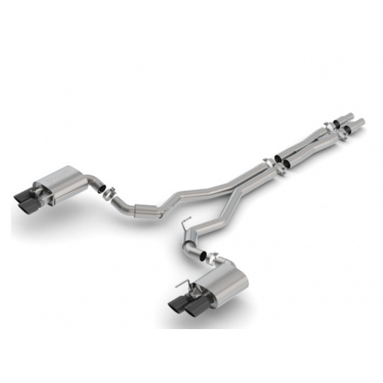Borla Cat-Back výfukový systém "S-Type" typ 50 pro Ford Mustang GT 5,0l RWD 2-dvéř. r.v. 2018-2020, typ koncovek: černé
