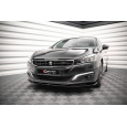 Maxton Design spoiler pod přední nárazník ver.2 pro Peugeot 508 Mk1 GT, černý lesklý plast ABS