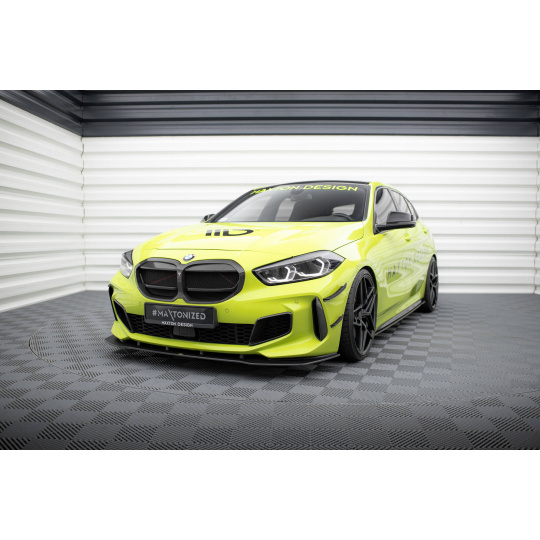 Maxton Design "Street Pro" spoiler pod přední nárazník pro BMW řada 1 F40, plast ABS bez povrchové úpravy, M-Pack / M135i