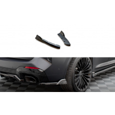 Maxton Design boční difuzory pod zadní nárazník pro BMW X3 G01 Facelift M-Pack, černý lesklý plast ABS