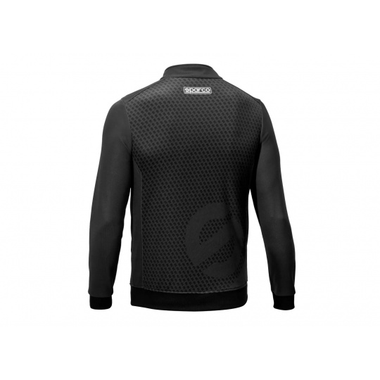 Sparco Subly mikina na zip, barva: černá, velikost: XS