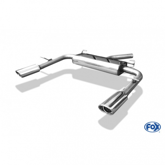 Fox Sportauspuff koncový tlumič výfuku s koncovkou 115x85 Typ 33 na obou stranách pro Chrysler Sebring JS 2007- s motorem 2.7, Coupe/Cabrio