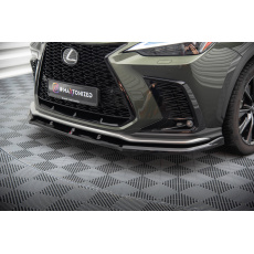 Maxton Design spoiler pod přední nárazník pro Lexus NX Mk2 F-Sport, černý lesklý plast ABS Maxton Design spoiler pod přední nárazník pro Lexus NX Mk2 F-Sport, černý lesklý plast ABS