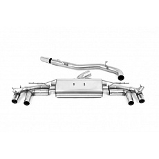 Milltek Sport výfukový systém cat-back 80mm bez rezonátoru (hlasitější) pro Audi S3 2.0TFSI Quattro Sportback 310PS 8Y (s OPF/GPF) 2020-2024, titanové koncovky